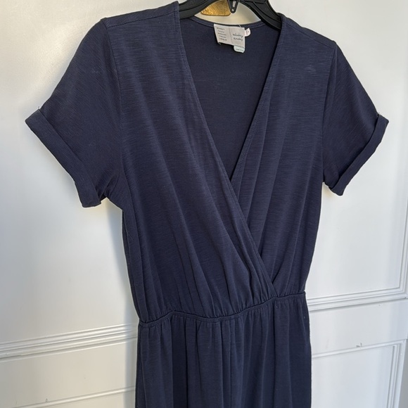 Anthropologie Saturday Sunday Elmira Jumpsuit Romper Navy Blue Color size Small - Picture 5 of 10